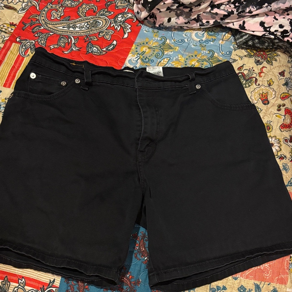 Levi's Women's Black Jean Shorts